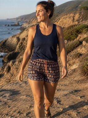 Patagonia Women’s Large Stretch Planing Micro Board Shorts Orange Swim Outdoor